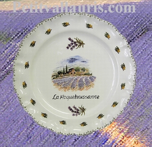 LOUIS XV PLATE MODEL LAVANDERS FIELD WITH CUSTOMIZED TEXT