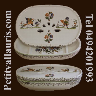 PORTE SAVON AVEC RECUPERATEUR DECOR TRADITION MOUSTIERS