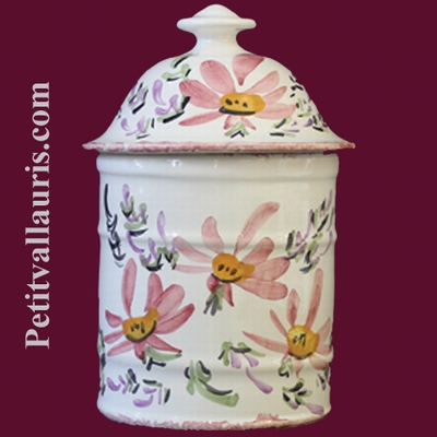 UHO MODEL BATHROOM POT SIZE 1 PINK FLOWER DECOR