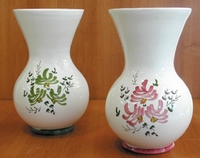 VASE NADINE SIZE 2 MODEL PINK FLOWERS DECORATION