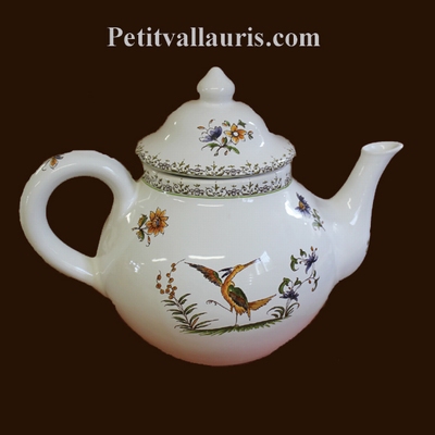 TEAPOT OLD MOUSTIERS TRADITION DECORATION