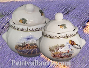 SUGAR BOWL MODEL PROVENCE LANDSCAPE  DECORATION