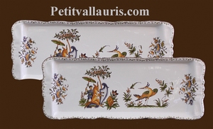 CAKE DISH OLD MOUSTIERS TRADITION DECORATION