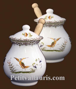 MUSTARD POT JAR MODELE OLD MOUSTIERS DECORATION