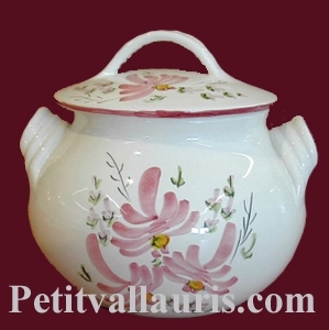 LITTLE COOKING-POT PINK FLOWERS DECORATION