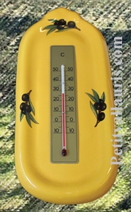 THERMOMETER WITH CERAMIC MURAL SUPPORT PROVENCAL COLOR