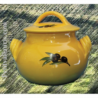 LITTLE COOKING-POT COLOR PROVENCAL AND OLIVE DECORATION
