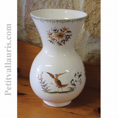 VASE NADINE TAILLE 2 DECOR TRADITION VIEUX MOUSTIERS