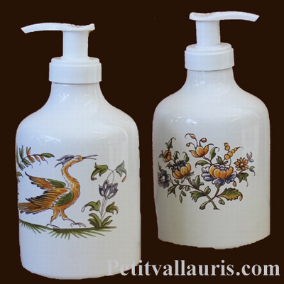 DISTRIBUTEUR DE SAVON LIQUIDE DECOR TRADITION VIEUX MOUSTIER