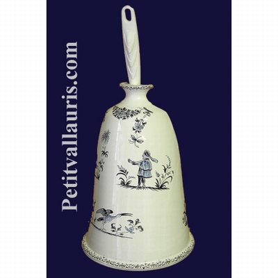 CARRY SMALL BRUSH OLD BLUE MOUSTIERS TRADITION DECORATION
