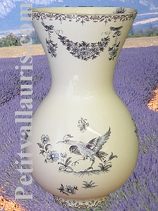 VASE NADINE SIZE 1 MODEL MOUSTIERS BLUE TRADITION MOUSTIERS