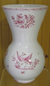 VASE NADINE TAILLE 1 DECOR TRADITION VIEUX MOUSTIERS ROSE