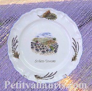 LOUIS XV PLATE MODEL HARVEST LAVANDERS WITH CUSTOMIZED TEXT