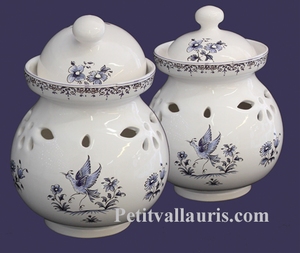 POT A AIL DECOR TRADITION VIEUX MOUSTIERS BLEU