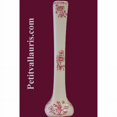 SOLIFLOR DROIT DECOR TRADITION VIEUX MOUSTIERS ROSE