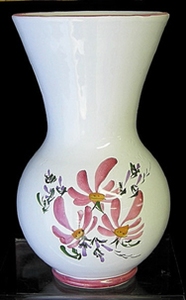 VASE NADINE TAILLE 1 DECOR FLEURS ROSES