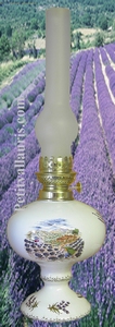 OIL LAMP LANDSCAPE LAVANDER DECORATION