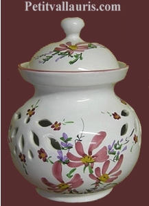 CERAMIC ONIONS POT PINK FLOWER COLOR DECORATION