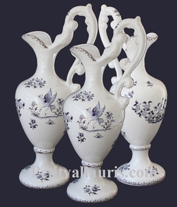 AIGUIERE DE STYLE DECOR TRADITION VIEUX MOUSTIERS BLEU