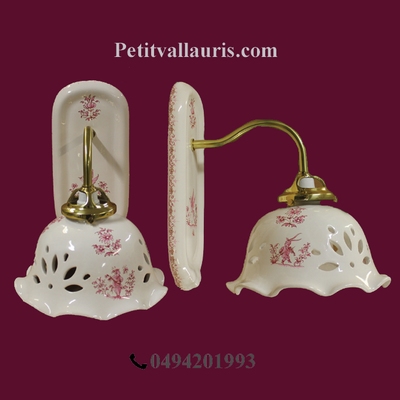 APPLY SWAN NECK PINK OLD MOUSTIERS TRADITION DECORATION