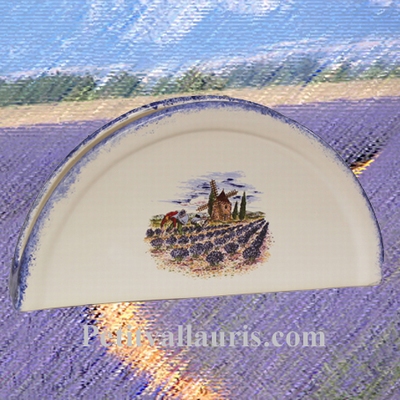 PORTE SERVIETTES DE TABLE DECOR PAYSAGE PROVENCE LAVANDES