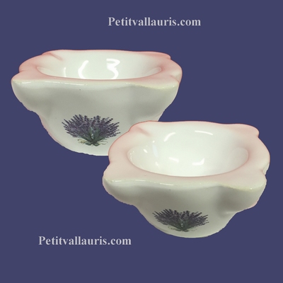 INDIVIDUAL ASHTRAY LAVANDER BRANCH DECORATION