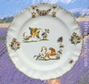 FAIENCE PLATE LOUIS XV MODEL OLD MOUSTIERS DECORATION 