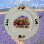 CERAMIC PLATE LOUIS XV MODEL SMALL SIZE PROVENCE DECORATION 