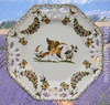 ASSIETTE OCTOGONALE AJOUREE DECOR TRADITION MOUSTIERS PM 