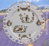 PLATE SUNFLOWER MODEL OLD MOUSTIERS TRADITION DECORATION 