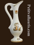 SMALL SIZE EWER OLD MOUSTIERS TRADITION DECORATION 