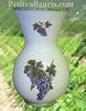 VASE NADINE TAILLE 1 DECOR GRAPPE DE RAISIN 