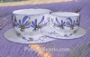 DEJEUNER DECOR FLEURS BLEUES (TASSE ET SOUS TASSE) 