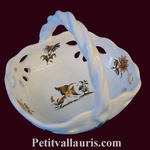 PANIER COUPELLE AJOUREE DECOR TRADITION VIEUX MOUSTIERS