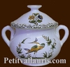 MINIATURE ROUND POT OLD MOUSTIERS TRADITION DECORATION
