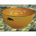 SALAD BOWL LARGE SIZE PROVENCAL COLOR WITH BLACK OLIVES 