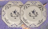 ASSIETTE OCTOGONALE AJOUREE DECOR TRADITION MOUSTIER BLEU PM 