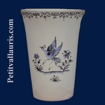 VERRE A DENTS DECOR TRADITION VIEUX MOUSTIERS BLEU 