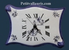 HORLOGE FAIENCE MODELE PARCHEMIN DECOR TRADITION MOUSTIERS B