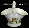 MINIATURE BASKET OLD MOUSTIERS TRADITION DECORATION