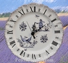 HORLOGE FAIENCE DE STYLE TRADITION VIEUX MOUSTIERS BLEU 