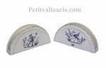 PORTE SERVIETTES DE TABLE DECOR DE TRADITION MOUSTIERS BLEU 