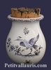 POT A HERBES DE PROVENCE DECOR TRADITION VIEUX MOUSTIER BLEU 