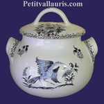 LITTLE COOKING-POT OLD BLUE MOUSTIERS TRADITION DECORATION