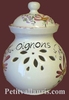 CERAMIC ONIONS POT PINK FLOWER COLOR DECORATION WITH TEXT 