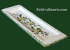 REPOSE CUILLIERE DECOR FLEURS VERTES 