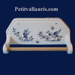 MURAL PAPER UNCURLER BLUE OLD MOUSTIERS DECOR 