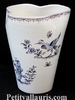 VASE GLAIEUL TRADITION VIEUX MOUSTIERS BLEU HAUTEUR 20 CM 