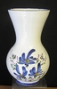 VASE NADINE TAILLE 2 DECOR FLEURS BLEUES 