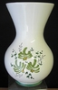 VASE NADINE TAILLE 2 DECOR FLEURS VERTES 